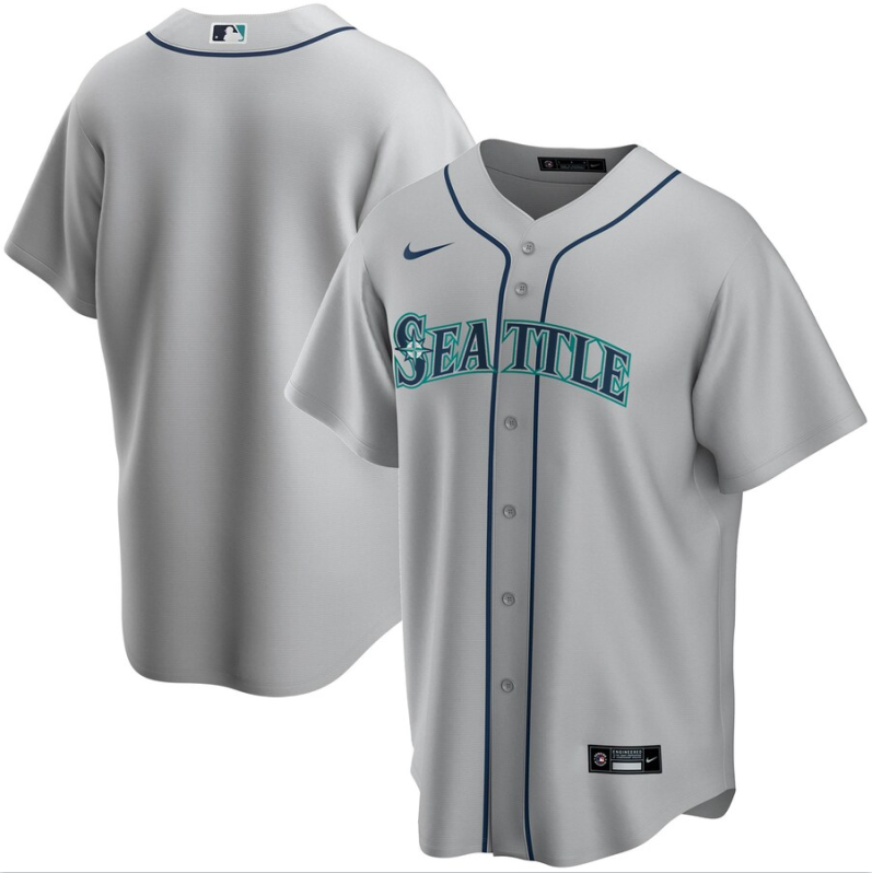 Men's Seattle Mariners Gray Base Stitched Jersey